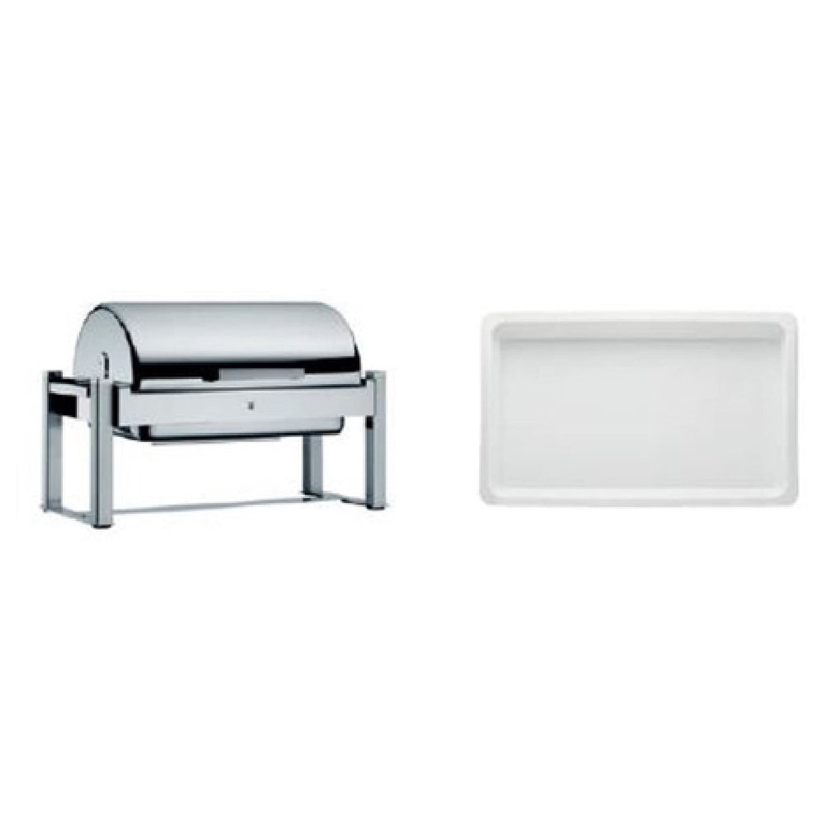 BauscherHepp 06.3335.6011 Chafing Dish Promo Kit Includes: (1) Manhattan 1/1 GN Chafing Dish With Roll-top Cover (06.3335.6041) & (3) 247 Oz.