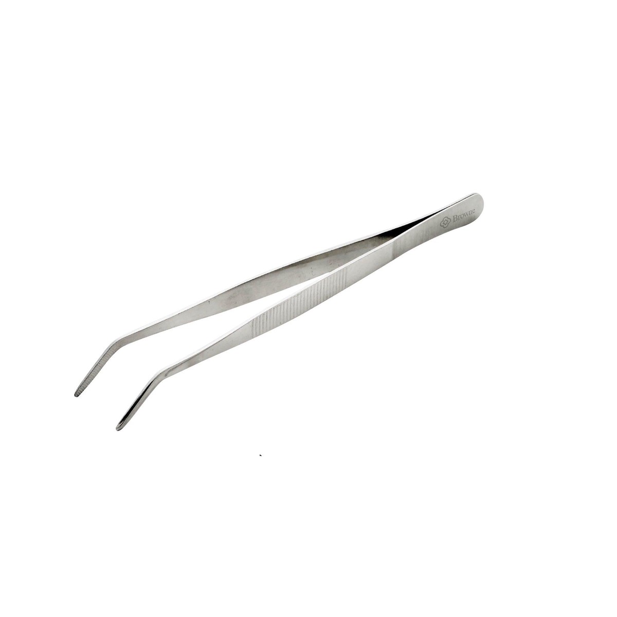 Browne 8 Stainless Steel Curve Precision Tongs – 57515