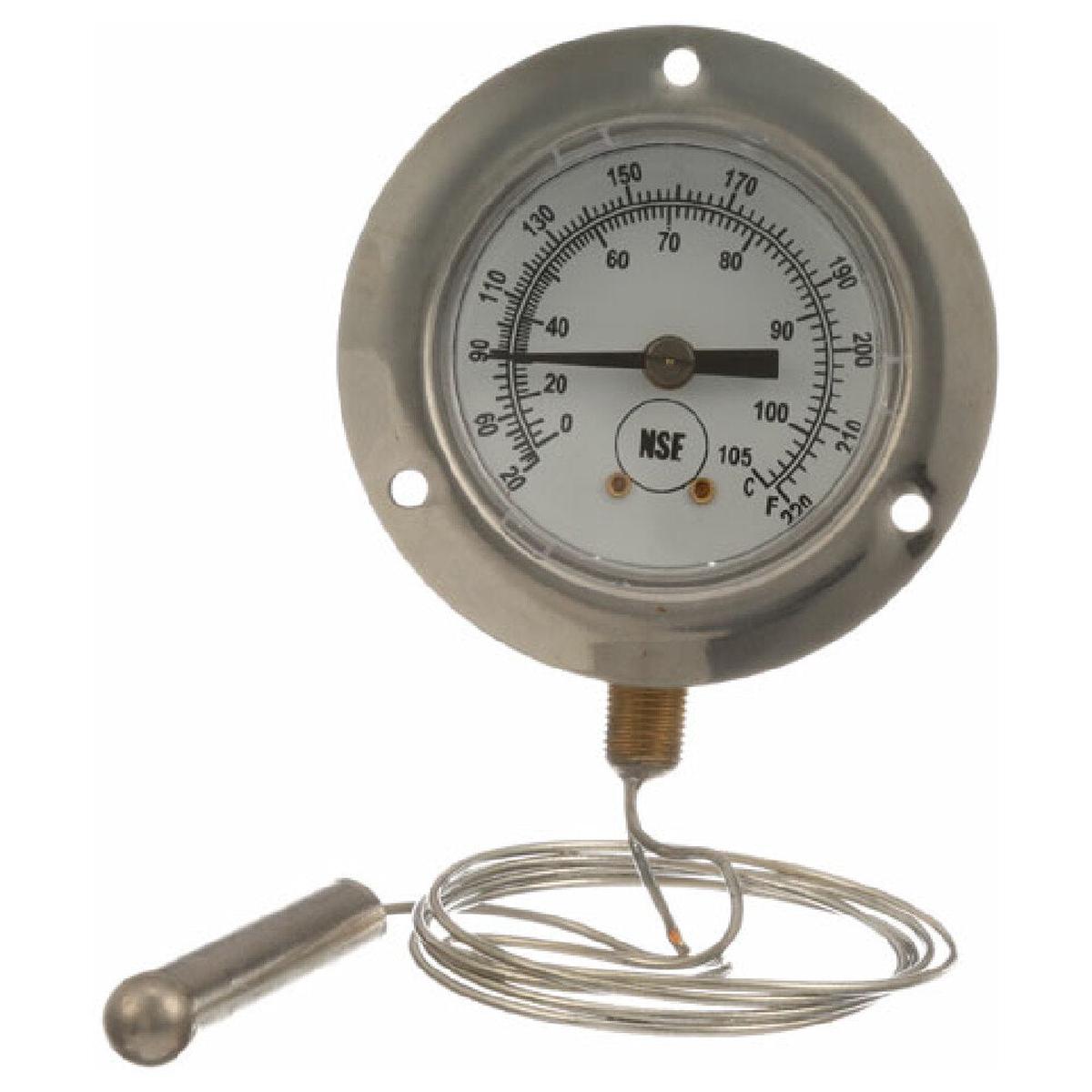 Carter Hoffmann 18616-0010 2 Inch Dial Recessed Thermometer 20 to 220 F with Flange