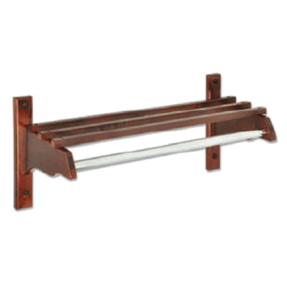 Central Specialties TJF-48D Coat Rack 43″ 48″ Unit 1″ Metal Zinc Plated Hanging Rod