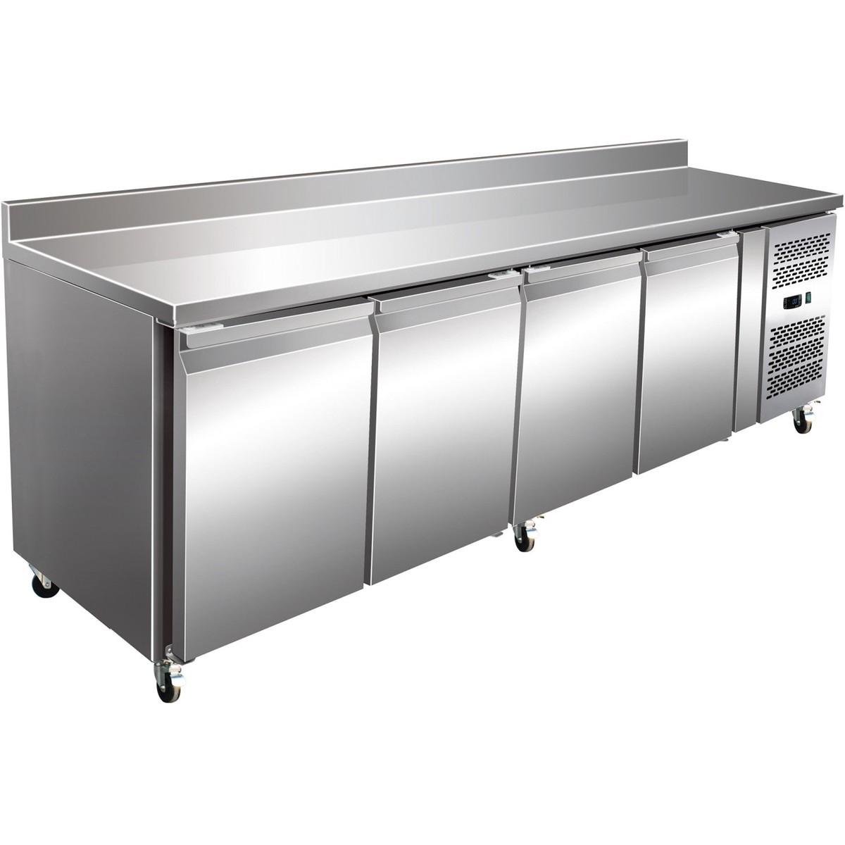 Commercial Freezer Counter With Upstand 4 Doors Depth 600mm | Thsnack4200 Bt