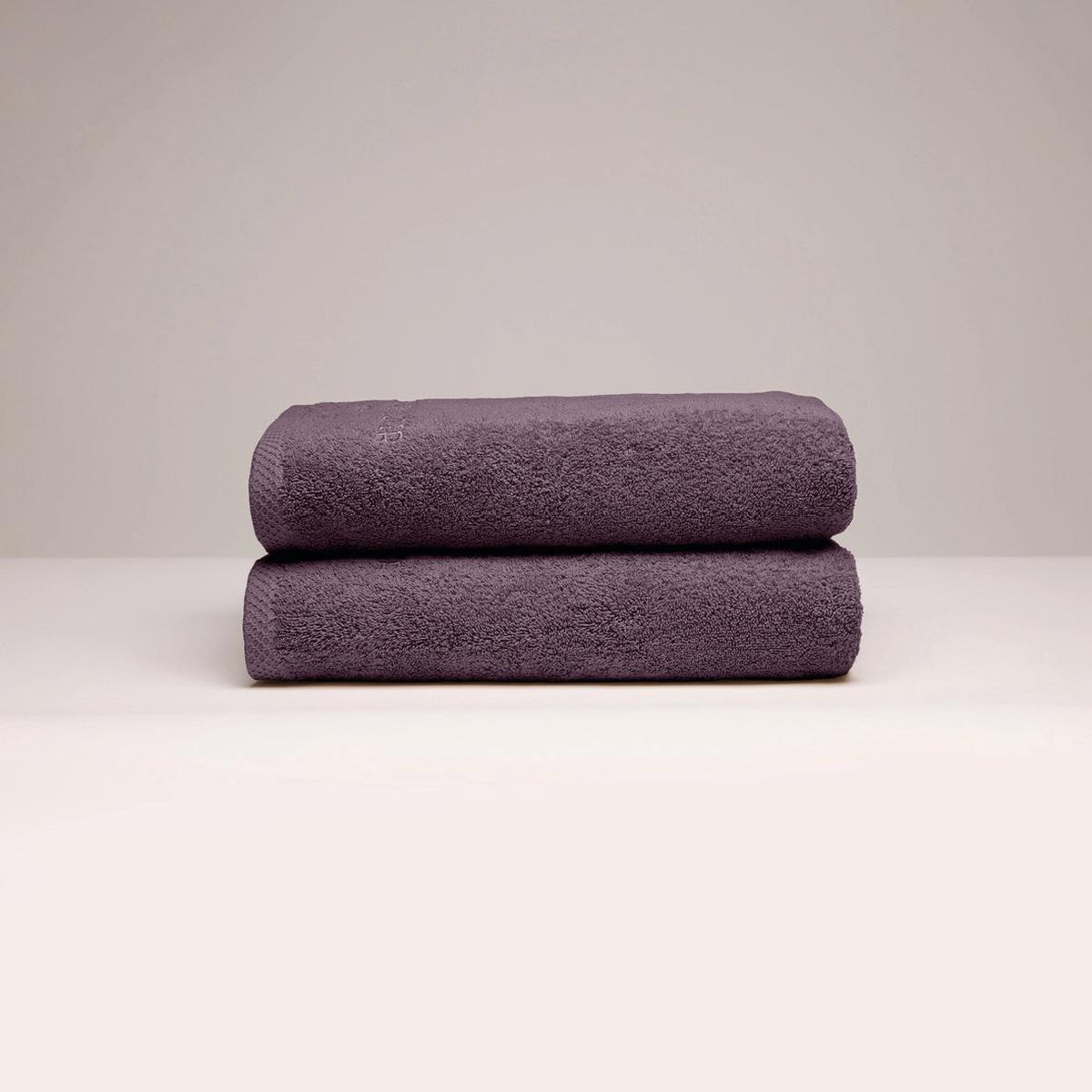 Hand towel combed cotton LT – Oasis – 2 x (50 x 100 cm) – Mauve