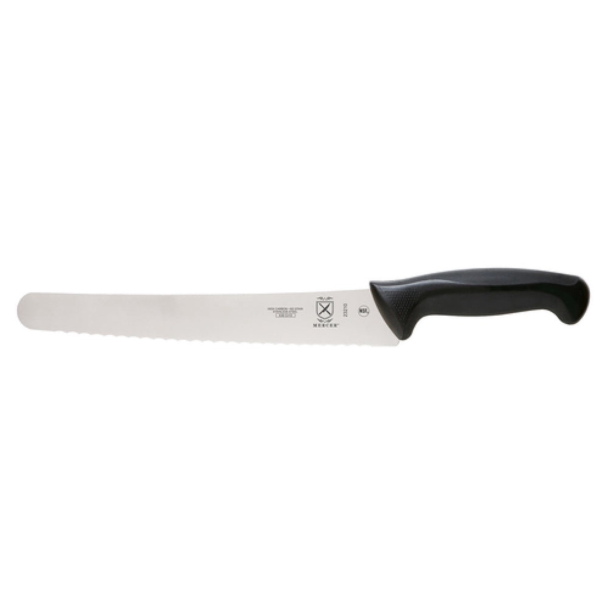 Mercer Culinary M23210 10 Inch Bread Knife High Carbon Steel Black Handle