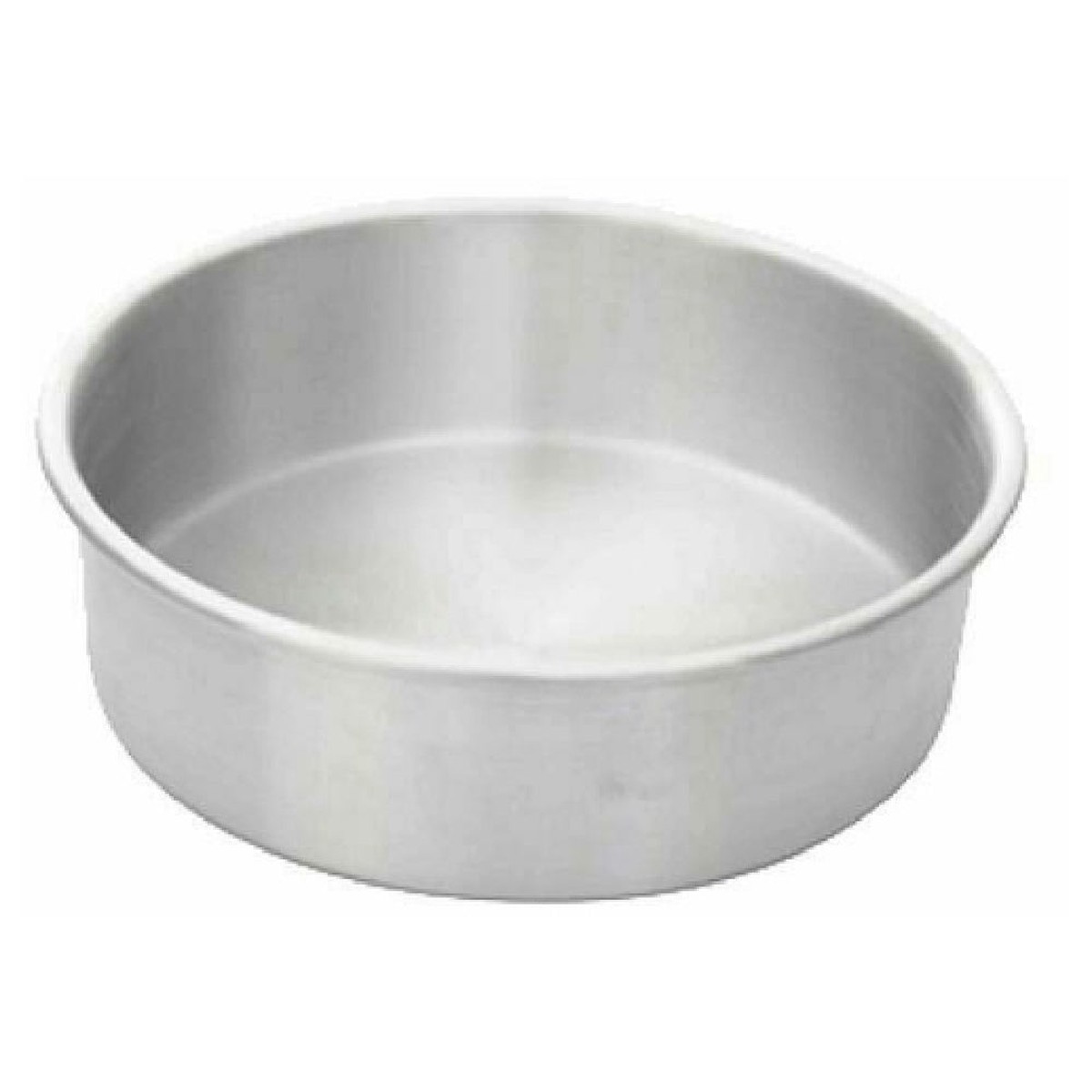 Omcan 44324 6 Inch Round Cake Pan Aluminum with Smooth Finish
