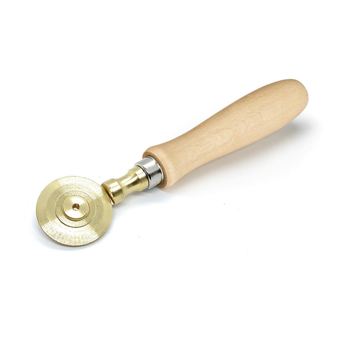 Pasta Cutter Brass & Wood – Smooth, 7.25-in