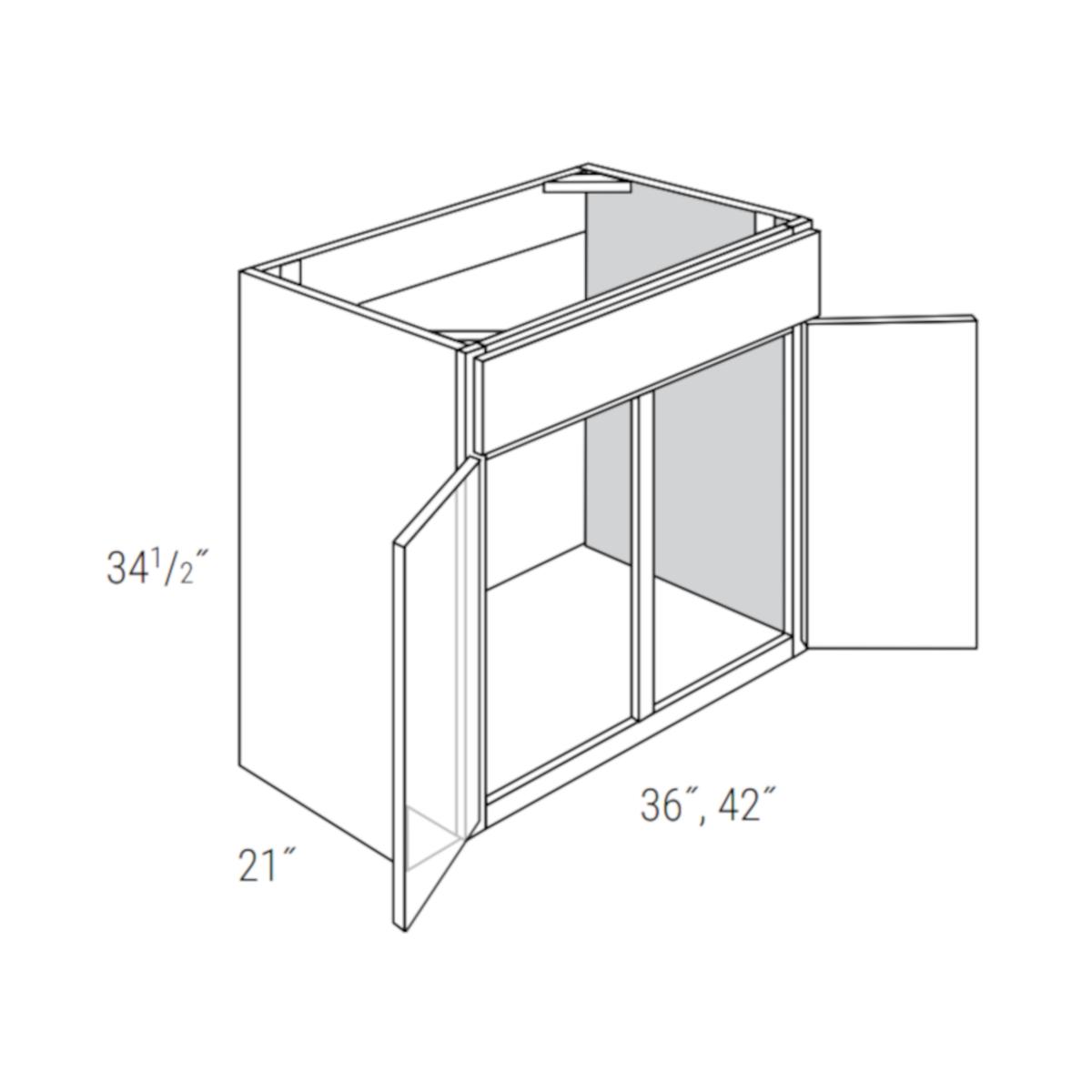 Rustic Shaker 42″ Vanity Sink Base