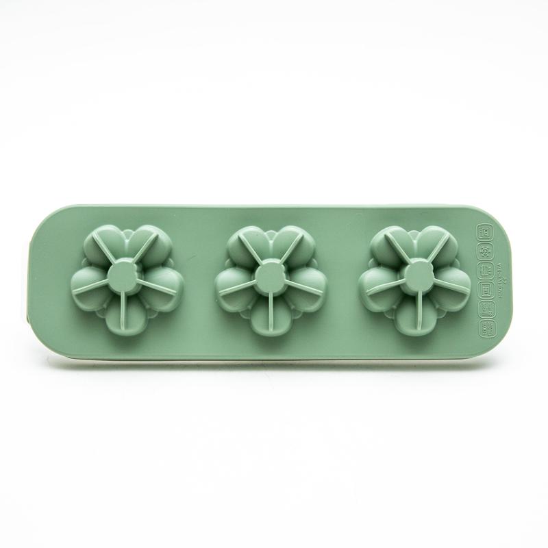Silipot Silicone Flower Ice Tray Sage Green