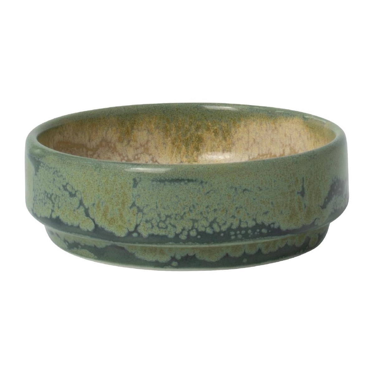 Steelite Aurora Revolution Jade Round Stacking Trays 75mm (12 Pack)
