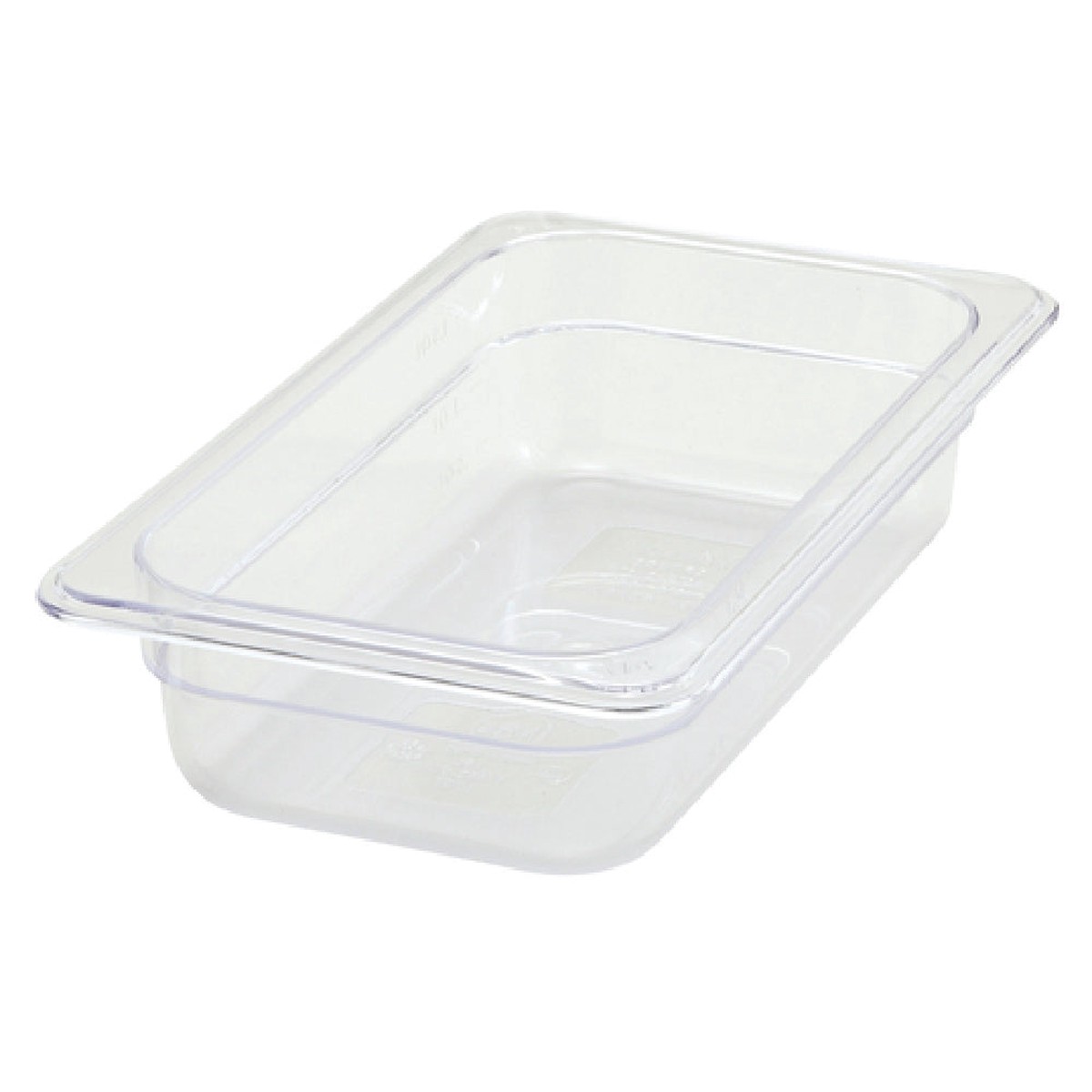 Winco SP7402 10 Inch Polycarbonate Food Pan 1/4 Size with Dishwasher Safe