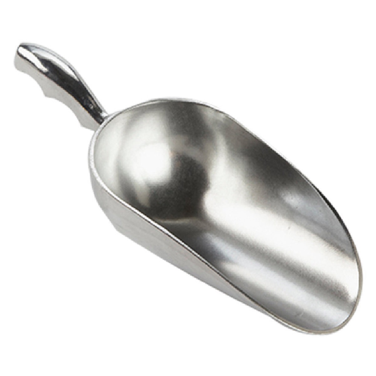 American Metalcraft ASC12 12 Oz Utility Scoop with Secure Grip Handle Cast Aluminum Bright Finish