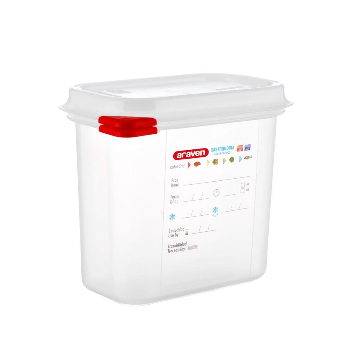 Araven Polypropylene 1/9 Gastronorm Food Storage Container 1.5Ltr (Pack of 4) – T983