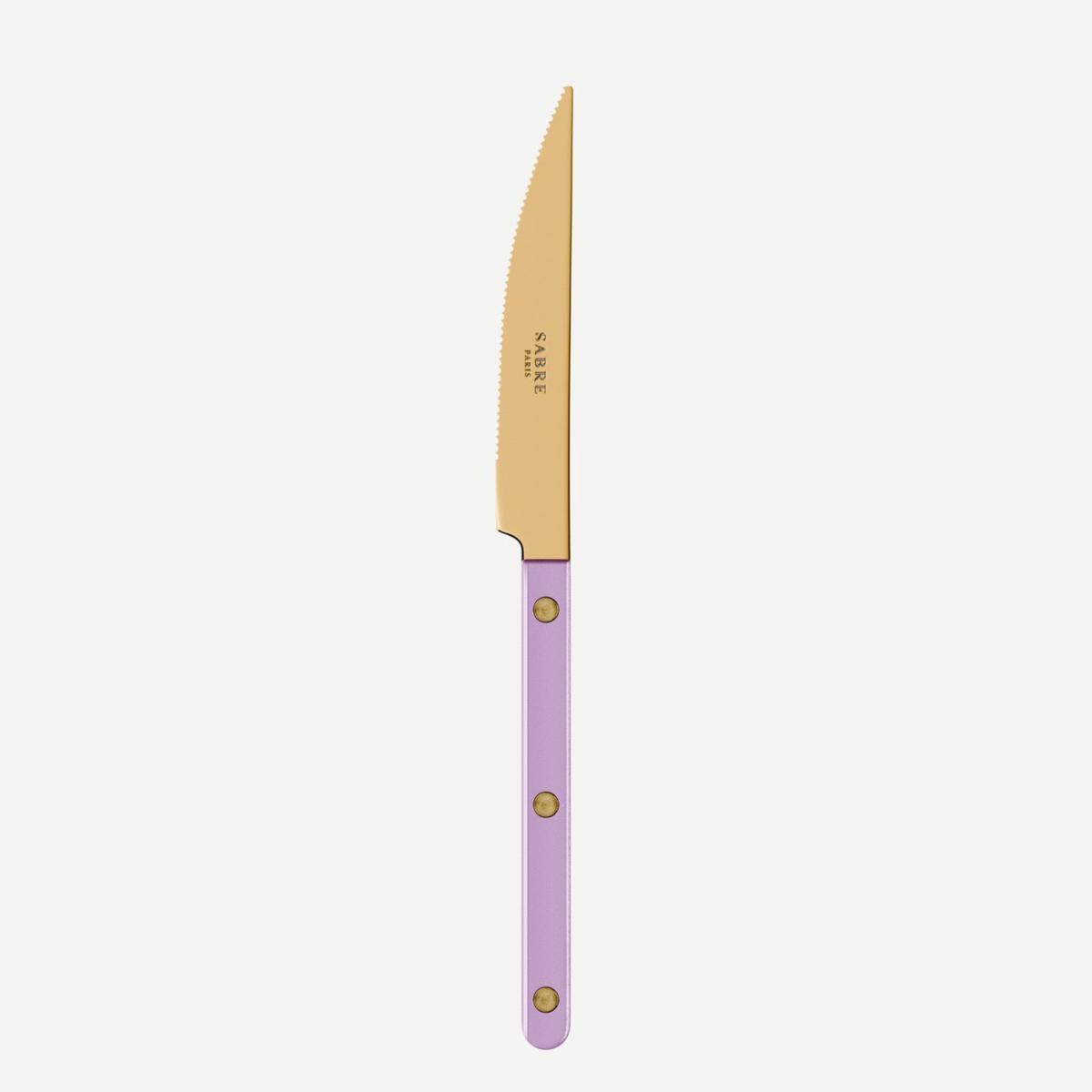 Bistrot Gold color Pearly, Lilac – Dinner knife