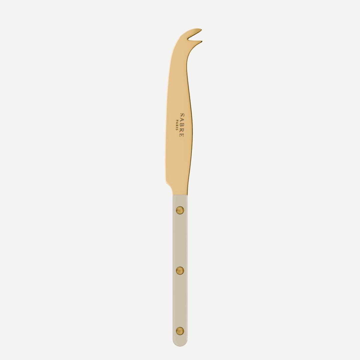 Bistrot Gold color Solid, Light kaki – Cheese knife large
