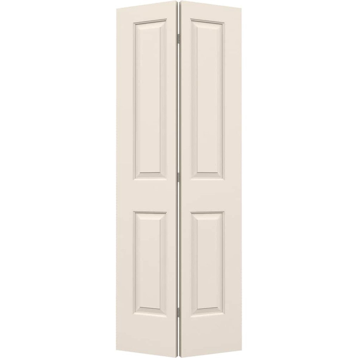 JELD-WEN Cambridge 24-in x 80-in Primed 2-Panel Square Molded Composite Bifold Door (Hardware Included)