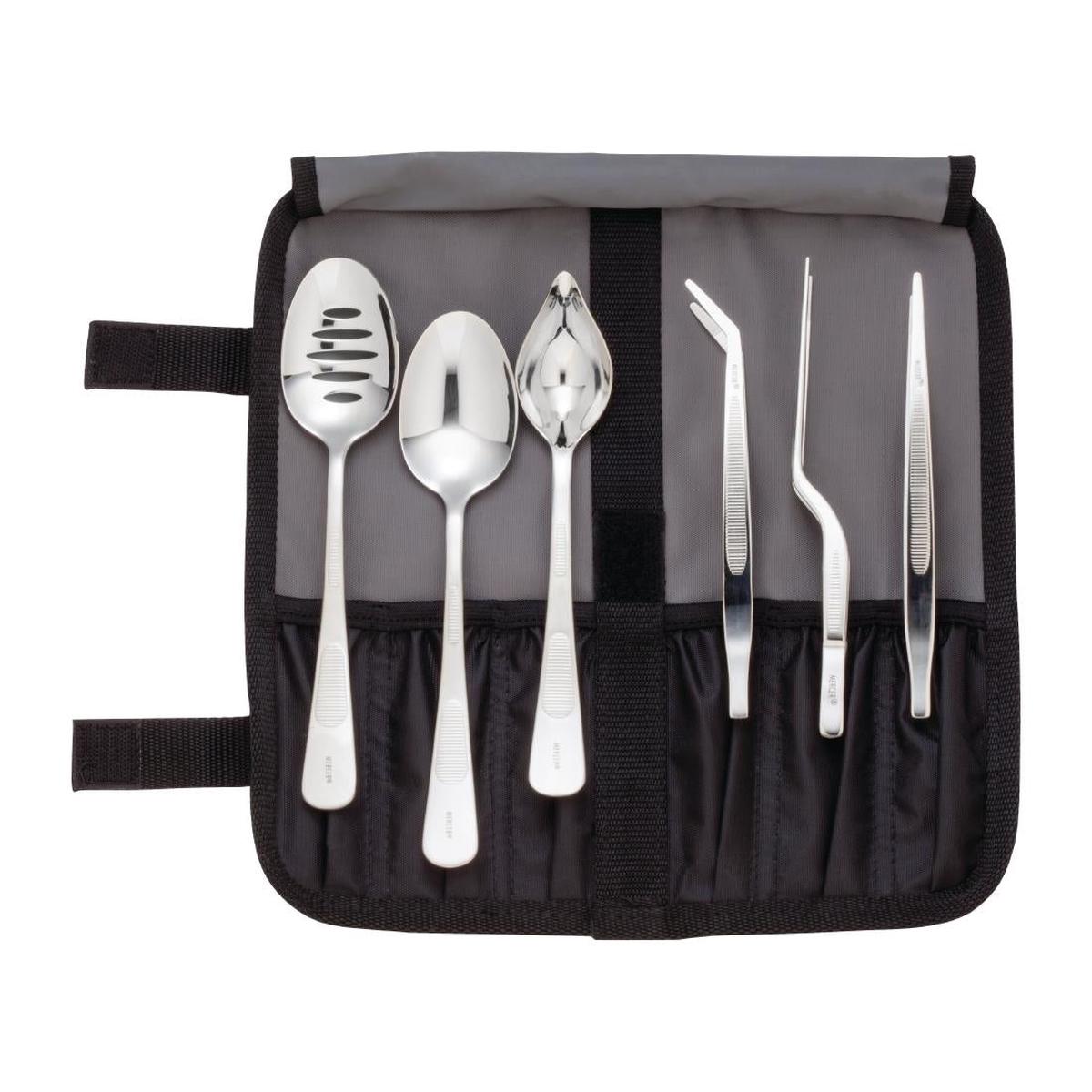 Mercer Culinary 6 Piece Chef Plating Kit with Storage Roll – DE454