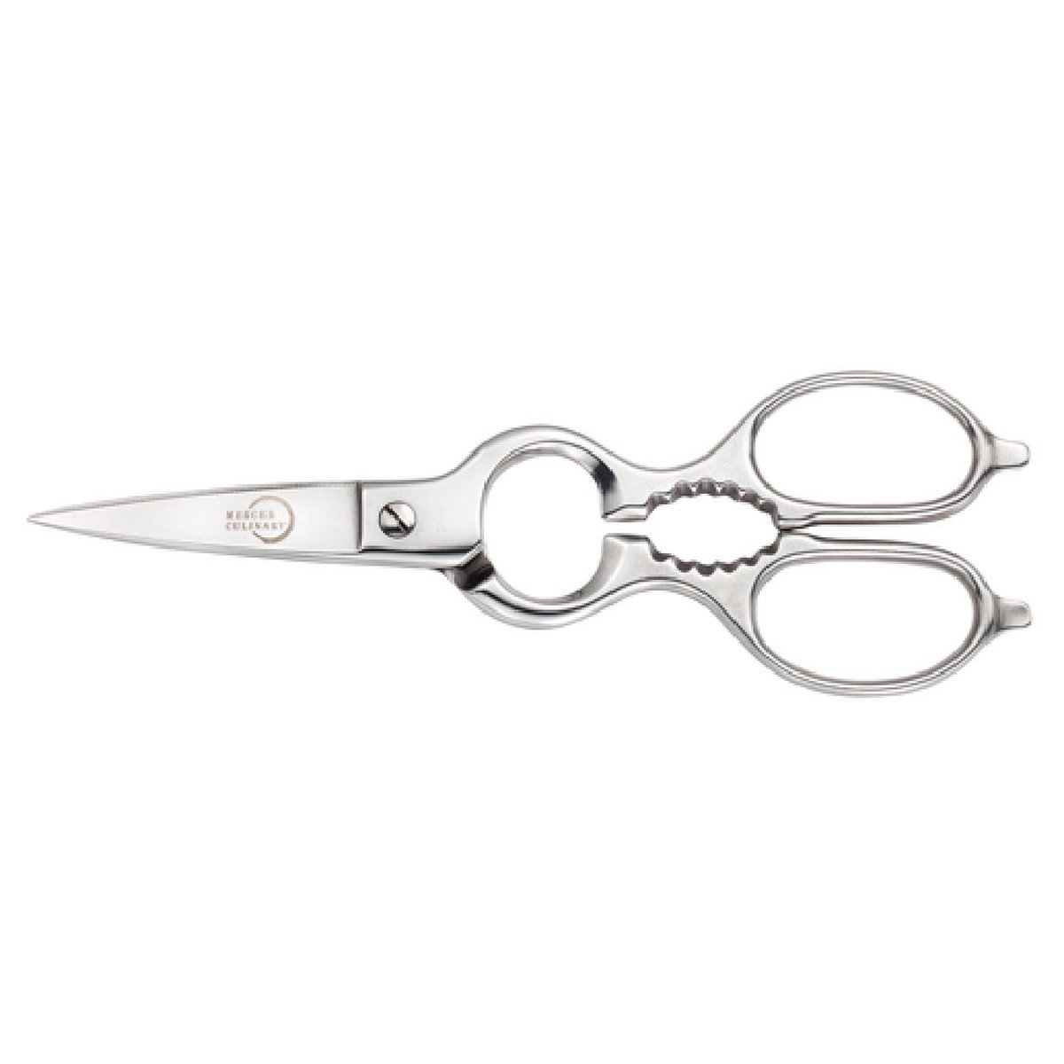 Mercer Culinary M14802 Multi-Purpose Shears 8″ Overall Length Fine Toothed Blade Edge