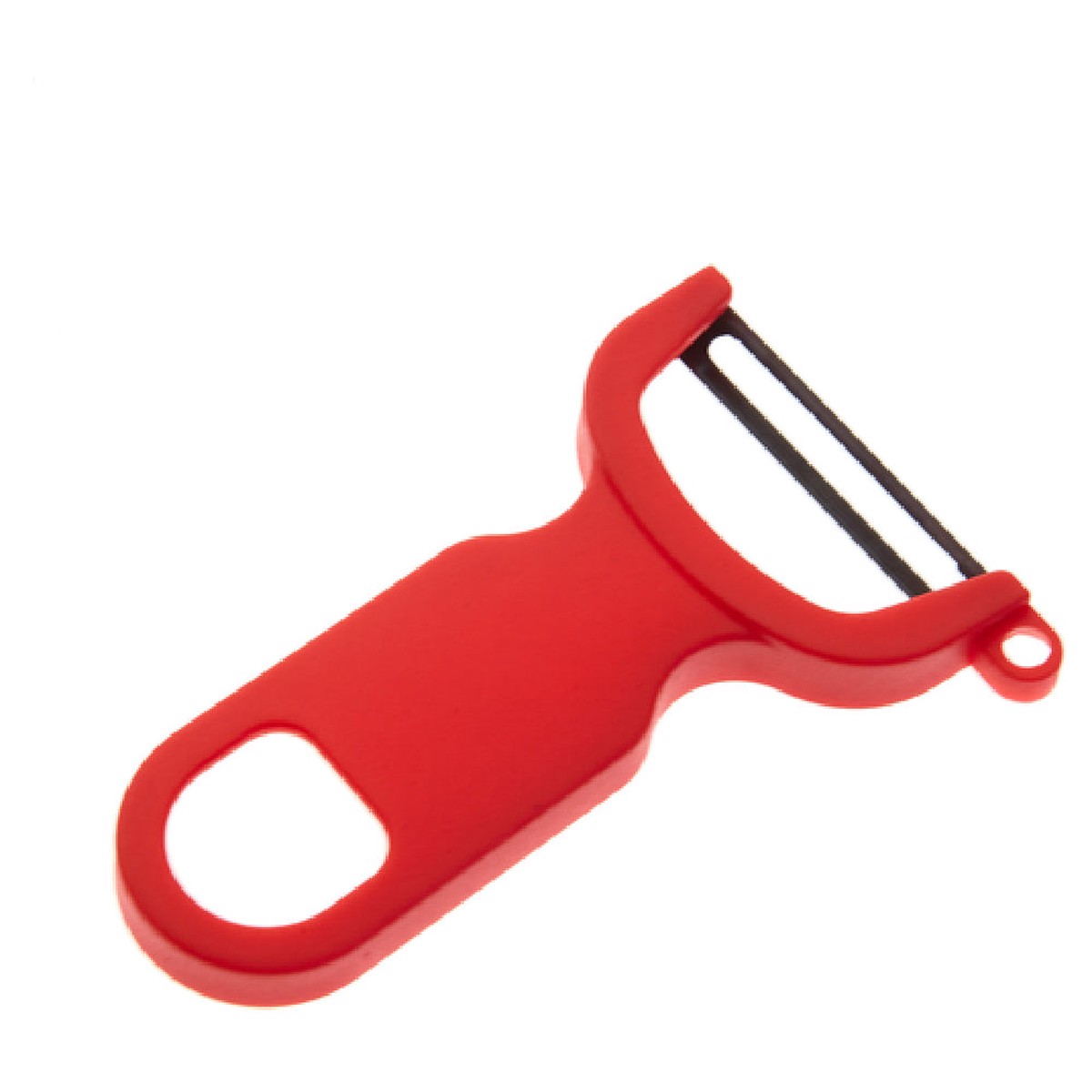 Mercer Culinary M33071RDB 4 Inch Vegetable Peeler Manual High-Carbon Steel Red Handle