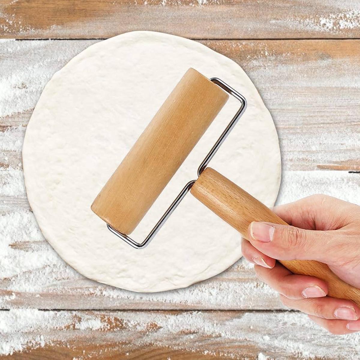 Phoenix , 12.8 Cm Wooden T-Shaped Rolling Pin With Handle