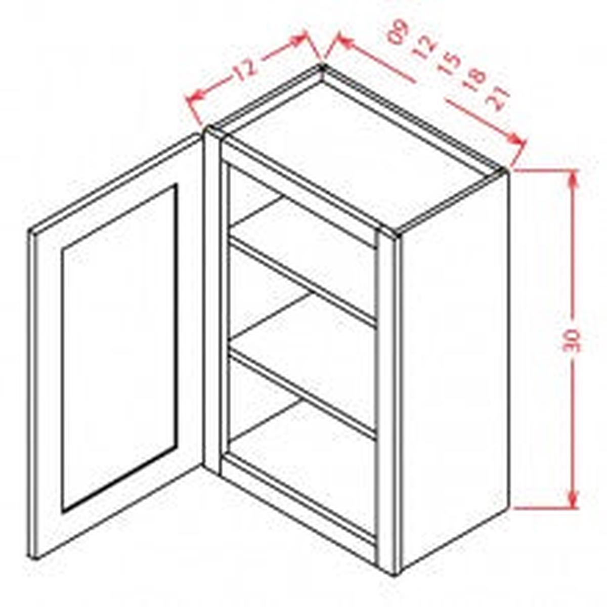 Rigby White 21″W x 30″H Wall Cabinet