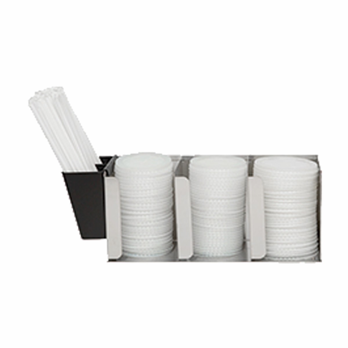 San Jamar L1014 Lid Organizer, Adjustable Dividers & 3 Lid Compartments