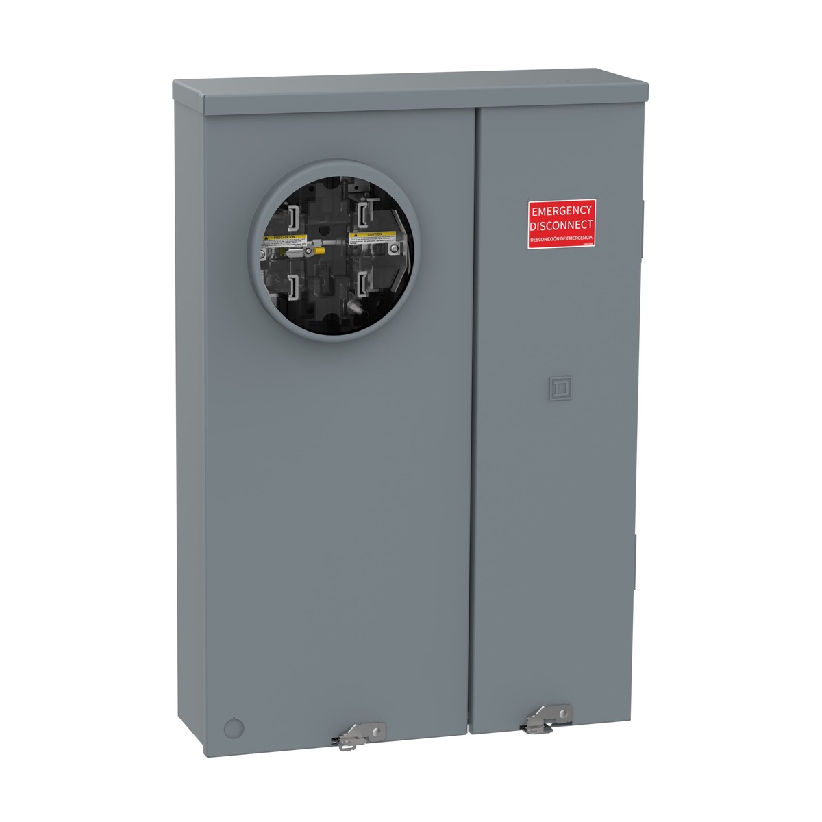 Square D Homeline 200-Amp 8-Space 16-Circuit Outdoor Main Breaker Meter Combo Plug-On Neutral Load Center – RU816F200PSL