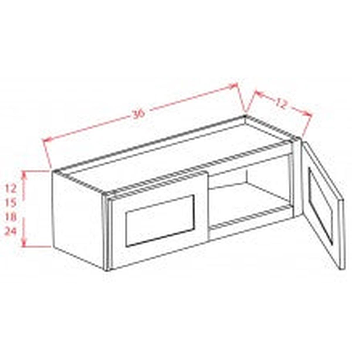 Torrance Dove 30″W X 15″H Wall Cabinet