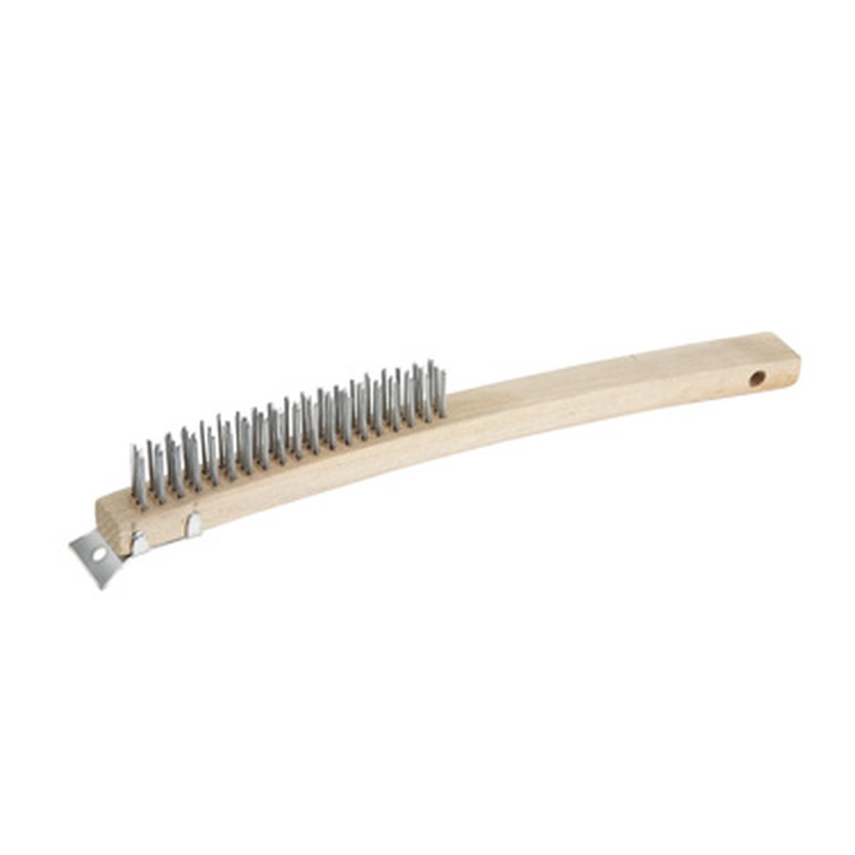 Winco BR-319 Wire Brush – 14″Length, 3 x 19 Rows of Wire, Steel Bristles