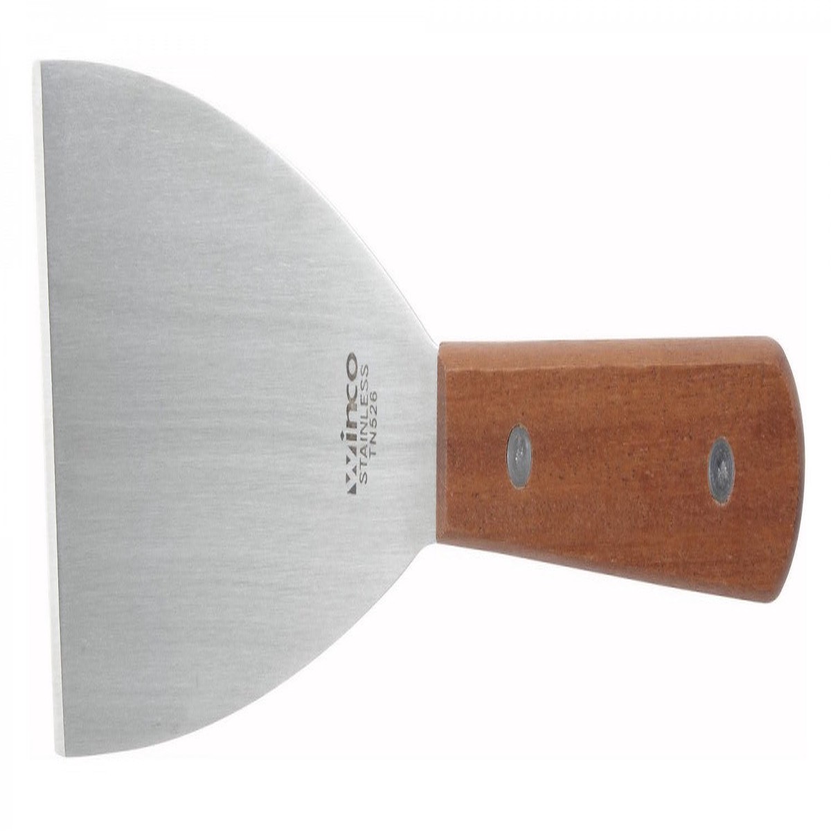 Winco TN526 4-3/8″ X 3″ Blade Scraper, Wooden Handle