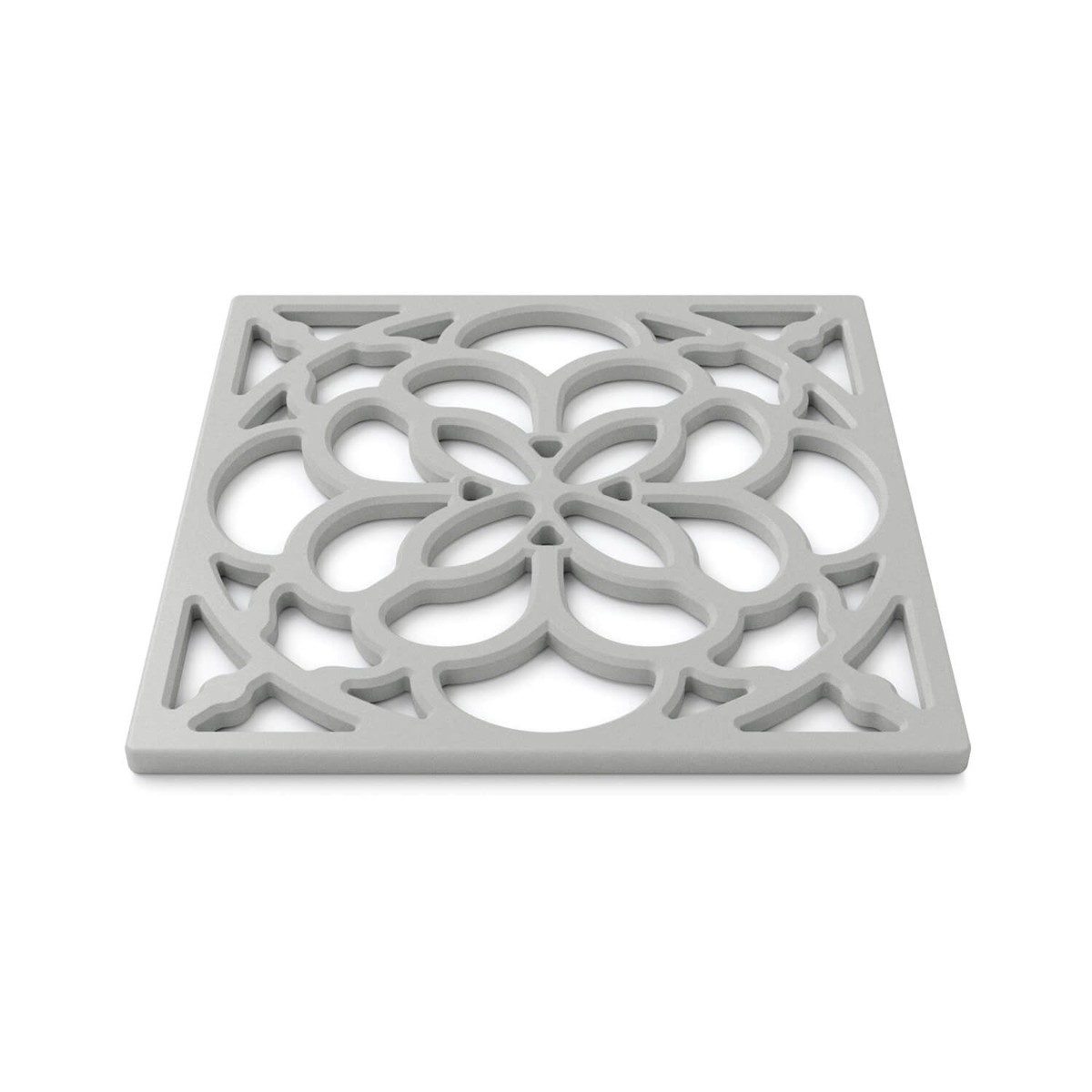 Zeal Heritage 18cm Silicone Square Trivet Mat - French Grey