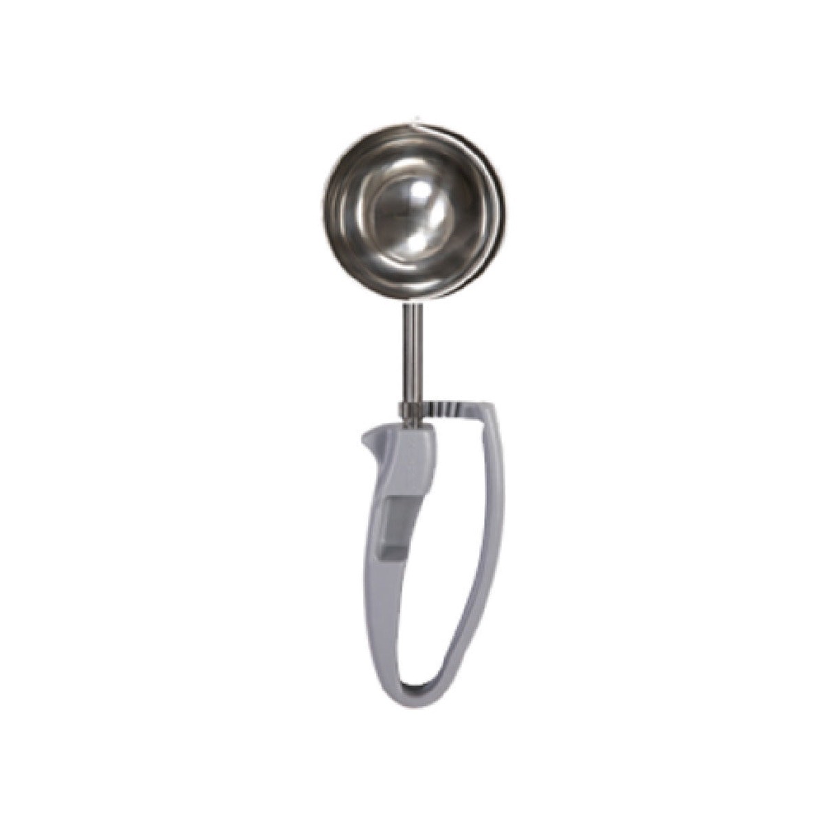 Zeroll 2008 3.25 Inch Round Bowl Disher Ergonomic Grey Handle Stainless Steel