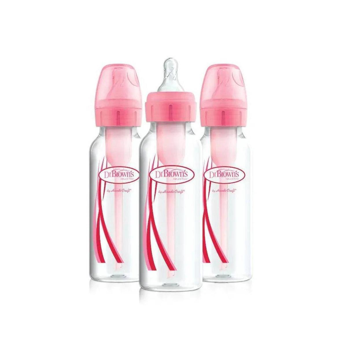 Dr Brown8217s Options Narrow Pink Bottles 250ml (3 pack)