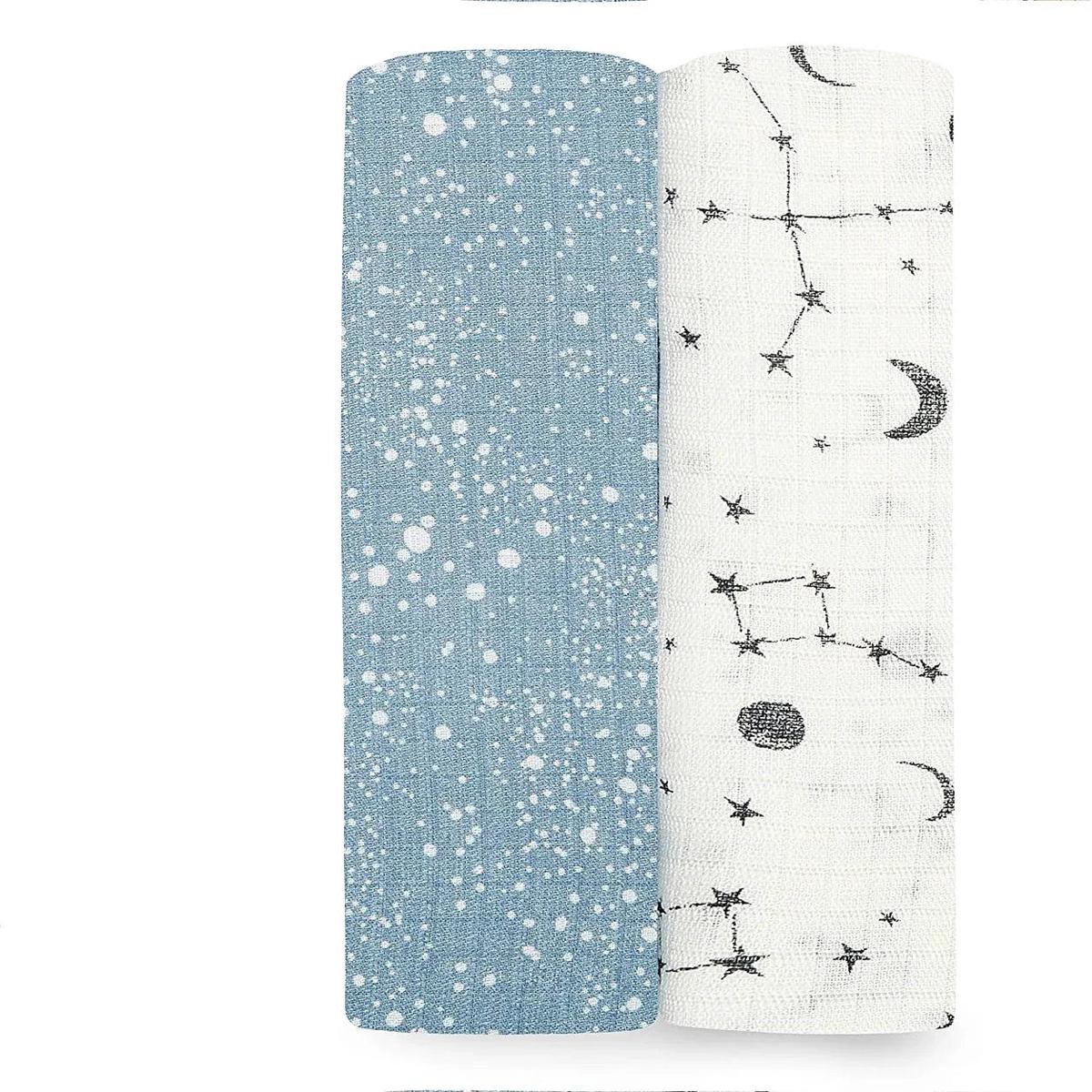 Aden Anais Silky Soft Bamboo Swaddle (44 x 44 in) 2pk (6 Designs)