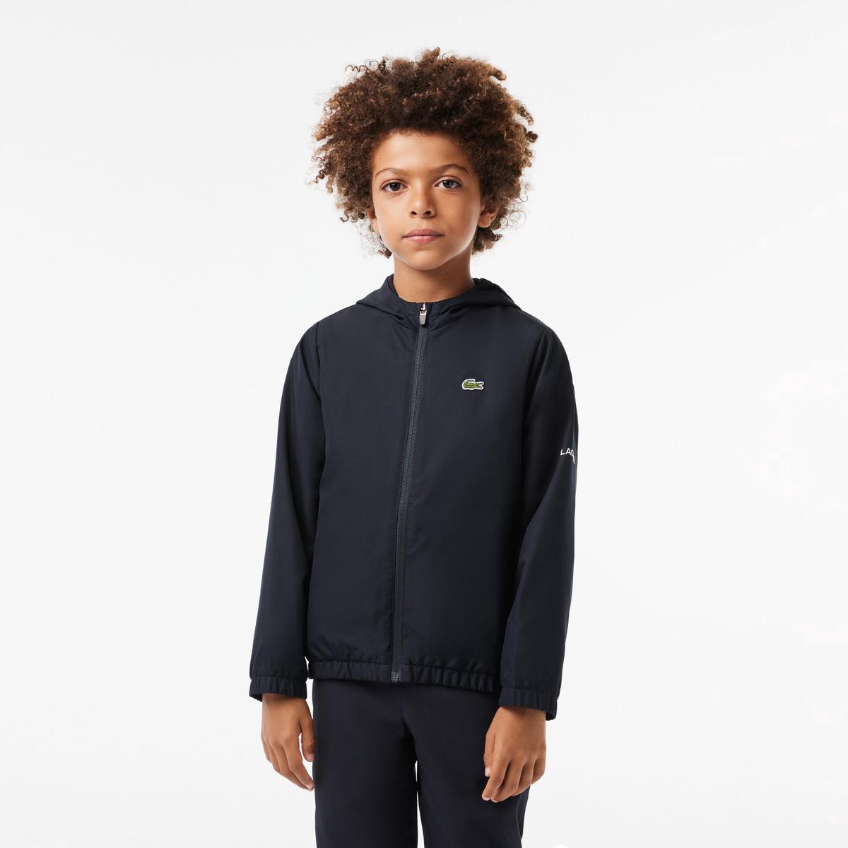 Zip Front Hooded Sports Jacket with Branding Detail 8211 BJ2481