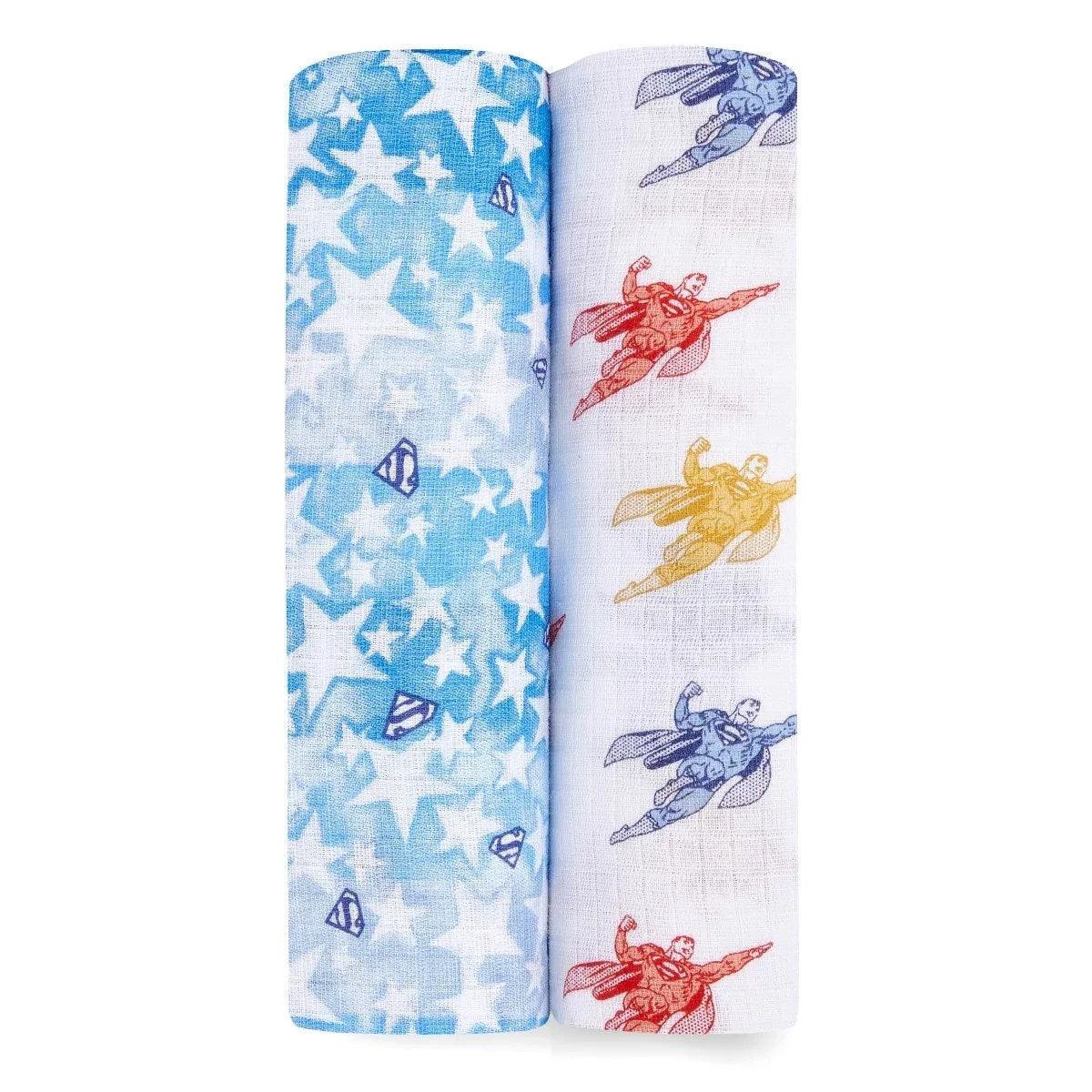 Aden Anais Essentials Muslin Cotton Swaddle (44 x 44 in) 2pk (2 Designs)