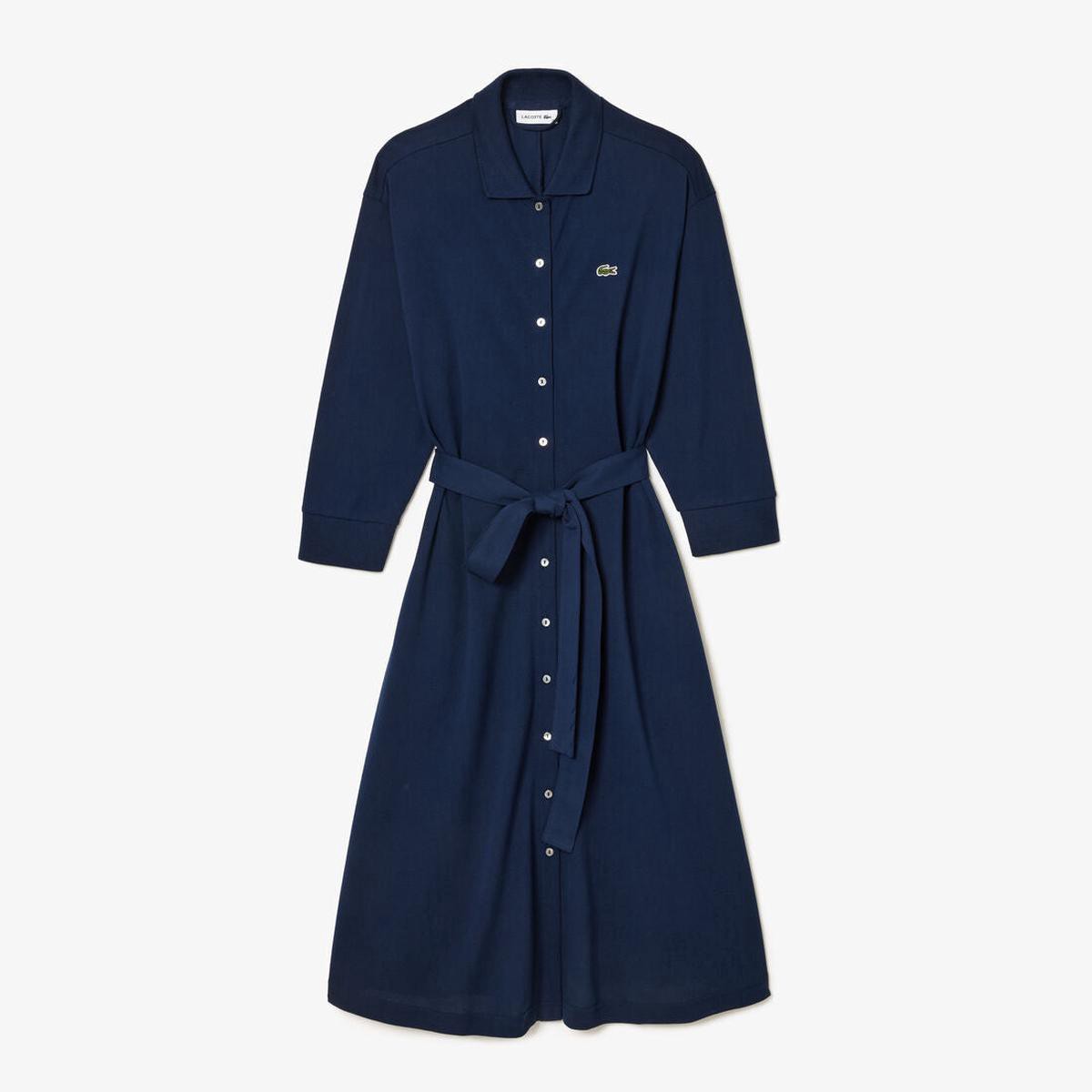 34 Sleeve Cotton Pique Polo Dress 8211 EF0850