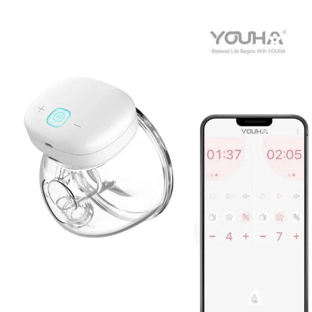 Youha The Ins (Ava) Gen 1 Wearable Handsfree Breast Pump w Bluetooth App (2 Sizes)