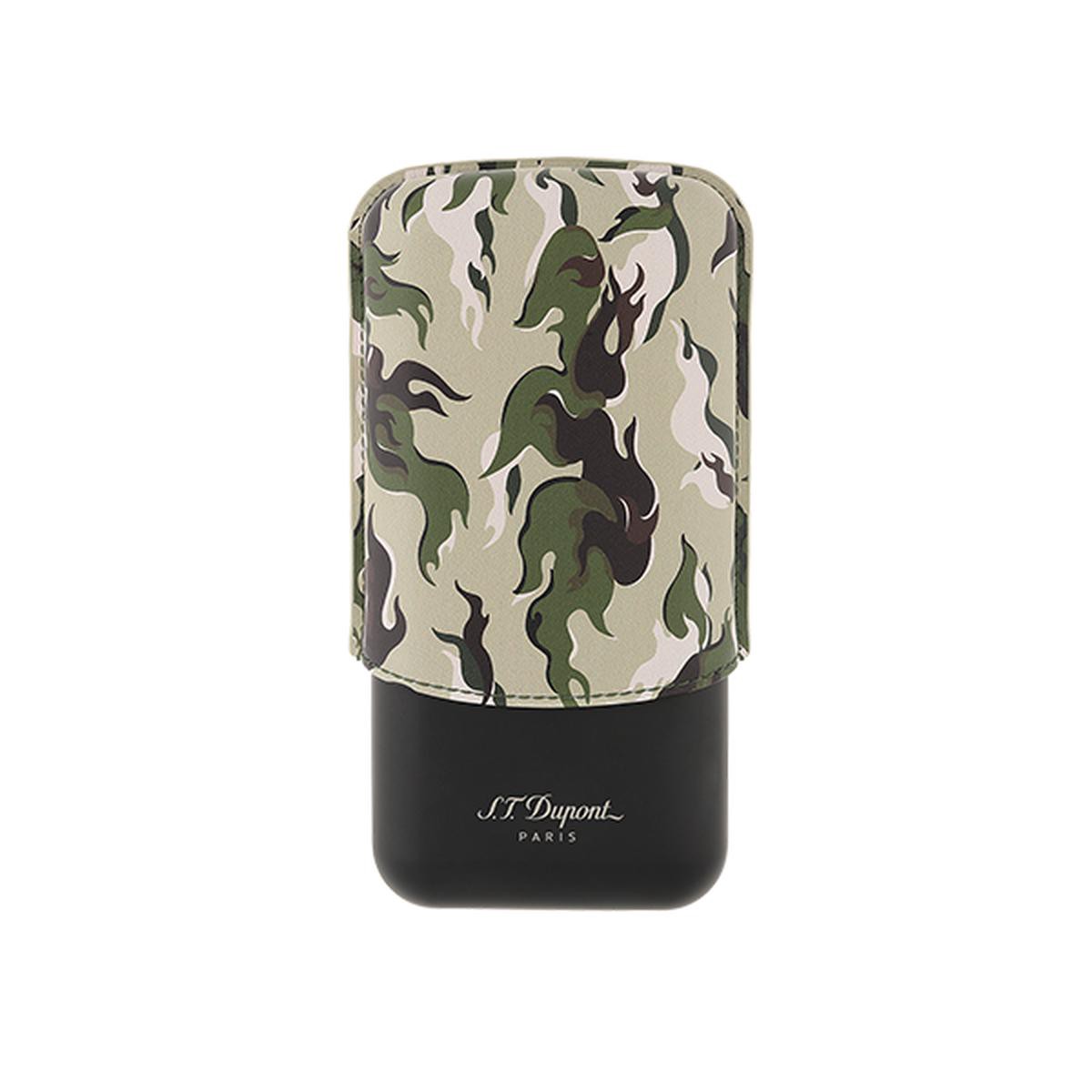 3 Cigar Case Leather Case CAMO Khaki 8211 183450