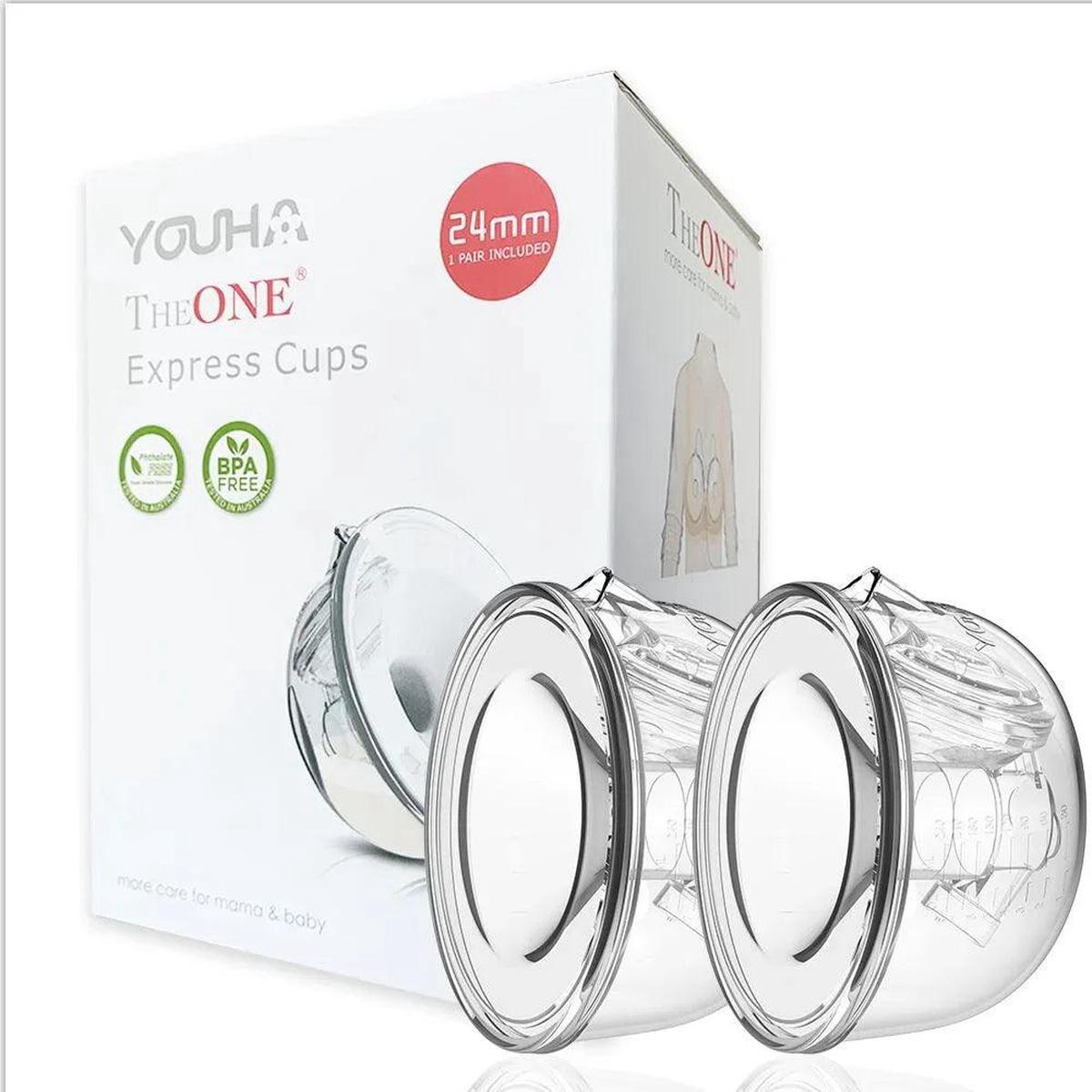Youha Express Handsfree Collection Cups Set for MedelaSpectraCimilre (2 Sizes)