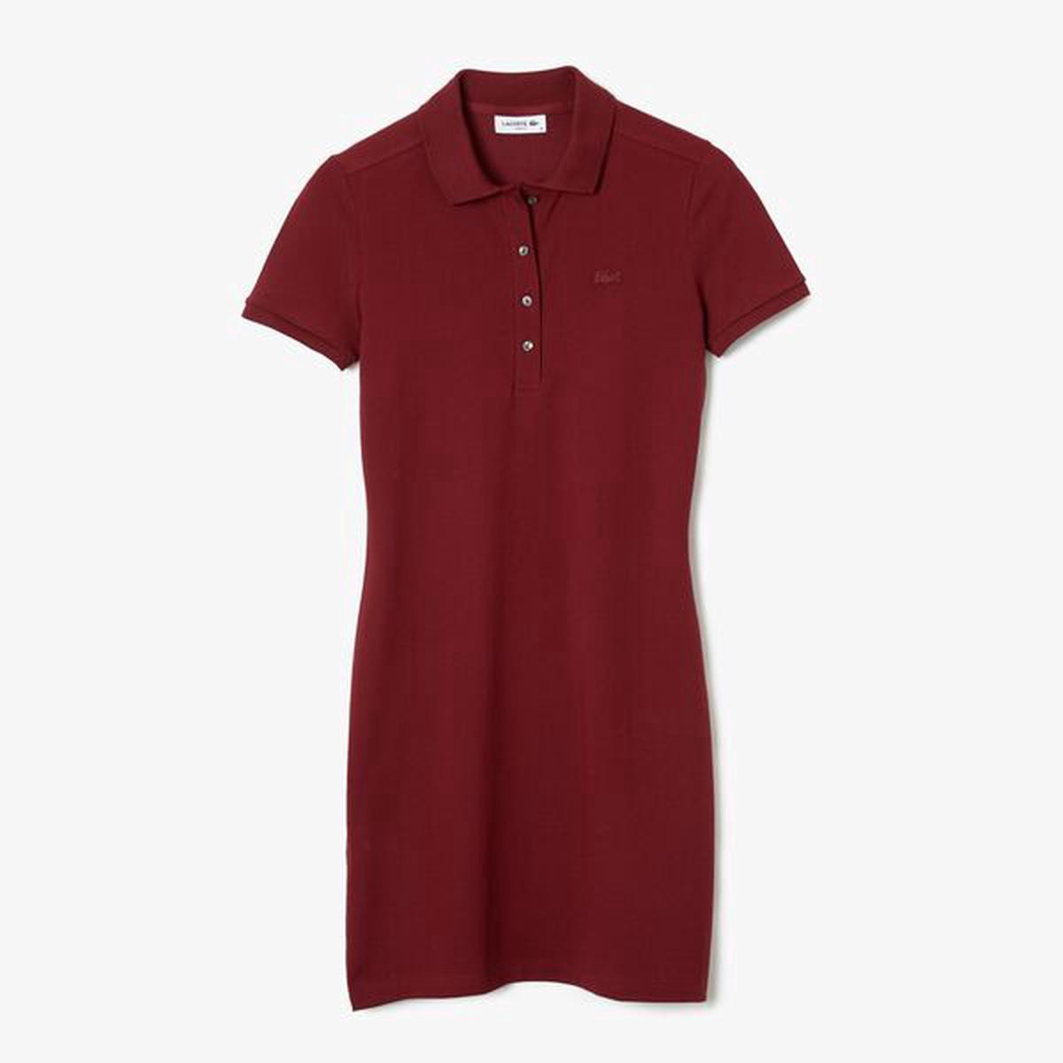 Women8217s Stretch Cotton Pique Polo Dress-Ef5473