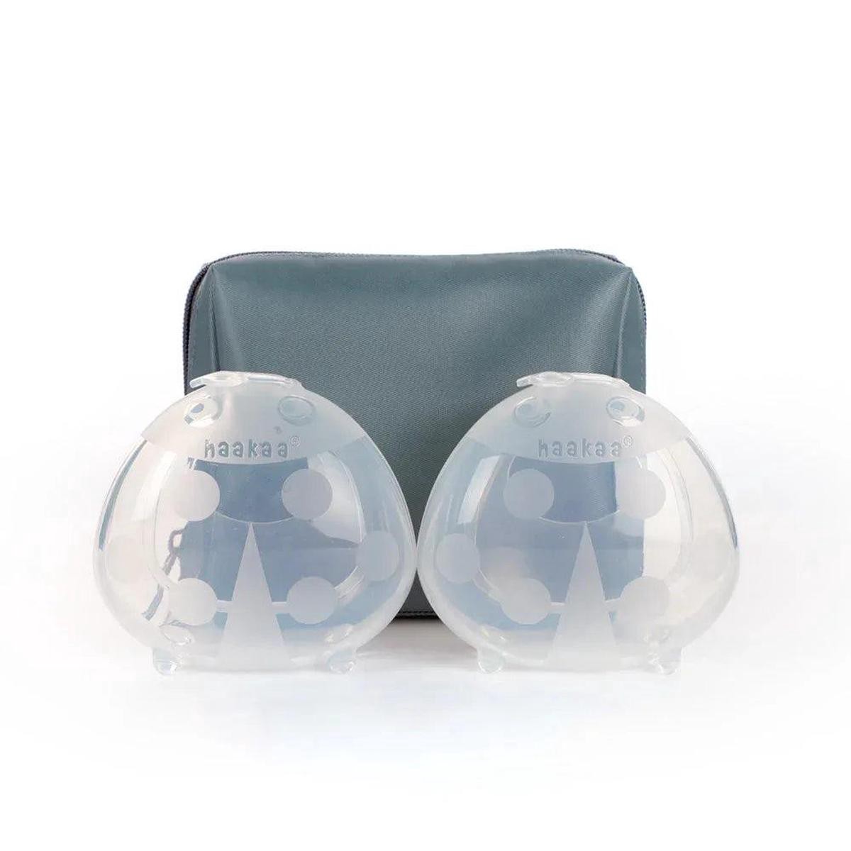 2-pack Haakaa Ladybug Silicone Milk Collector with Storage Bag (40ml)