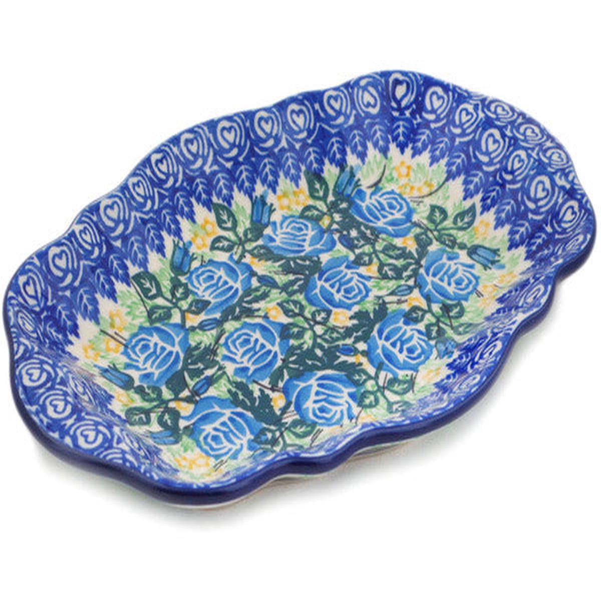 Platter 9" English Rose Theme UNIKAT
