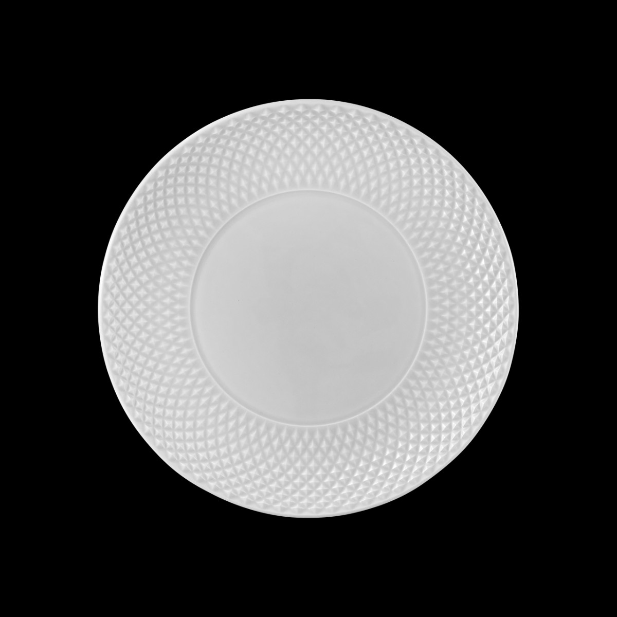 Bordallo Pinheiro Bicos Light Grey Dinner Plate - 28cm