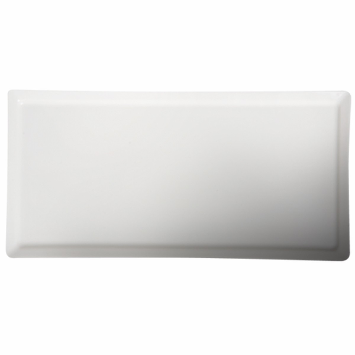 Cameo Narrow Rim Flat Rectangle Plate, 13 1/2" x 6 5/8" (12-pack)