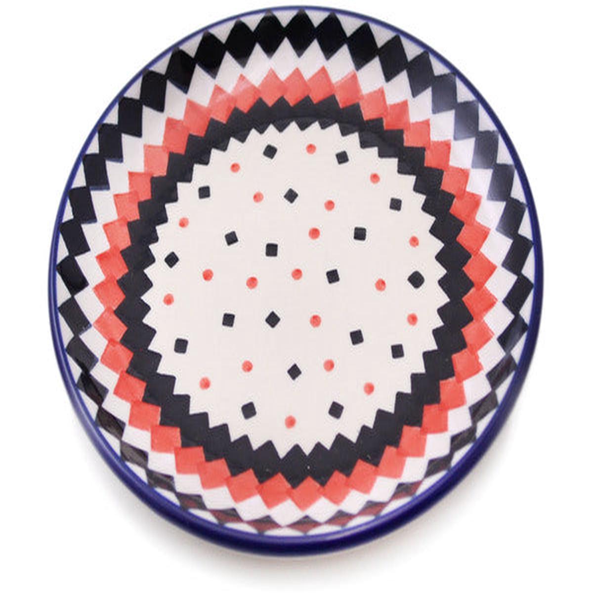 Toast Plate 6" Geometric Contrast Theme