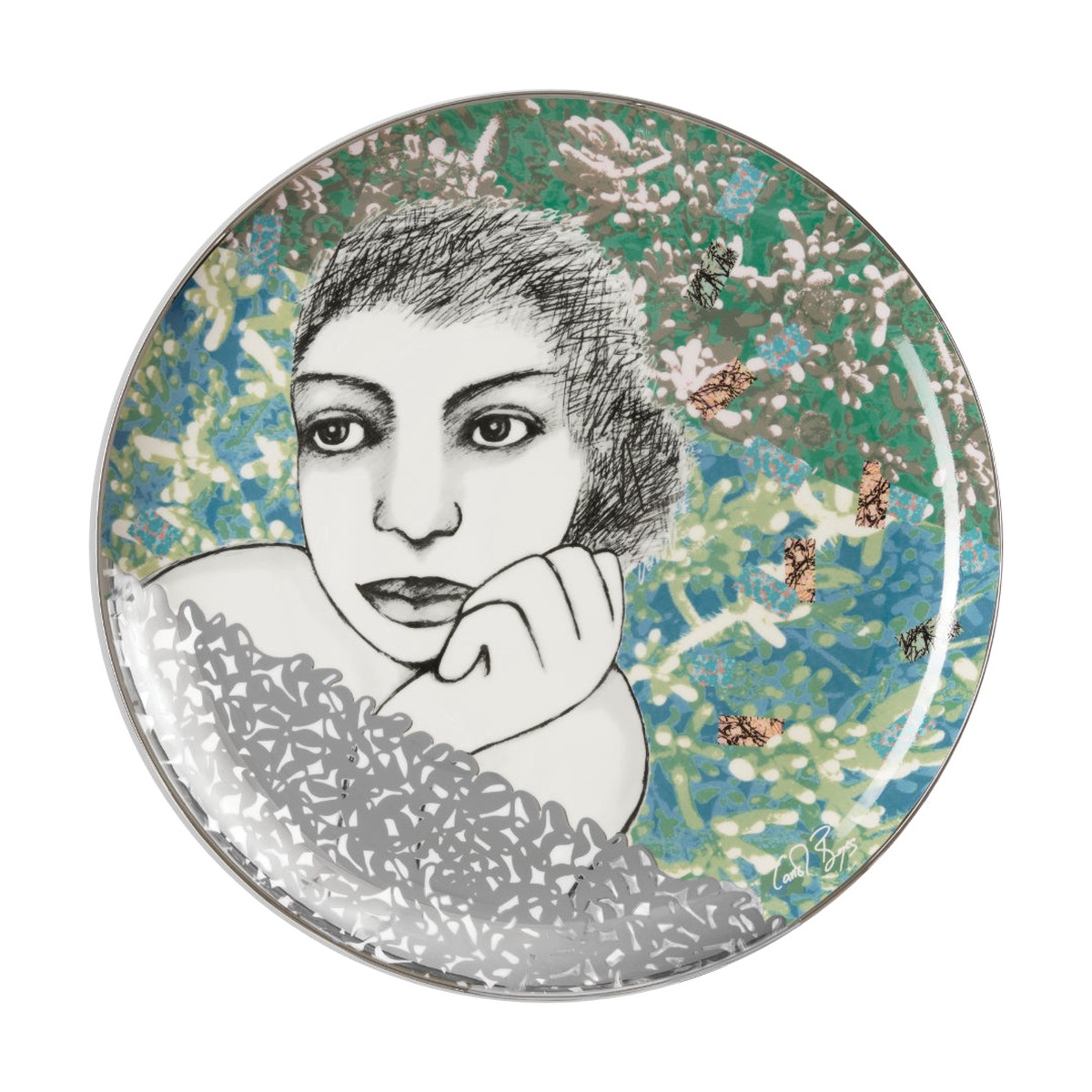 Carrol Boyes Platter Round Smouldering