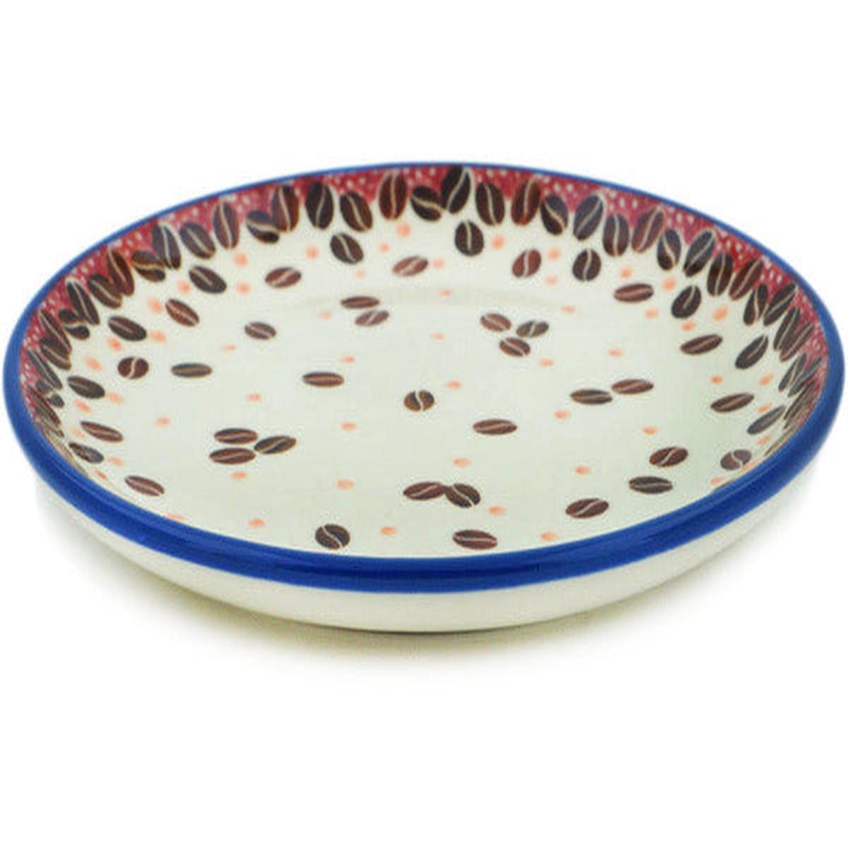 Toast Plate 6" Coffee Bean Theme