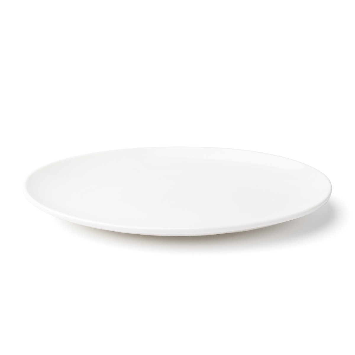 Browne Foundation Oval Coupe Plate, 10" x 7.25", White (12-pack)