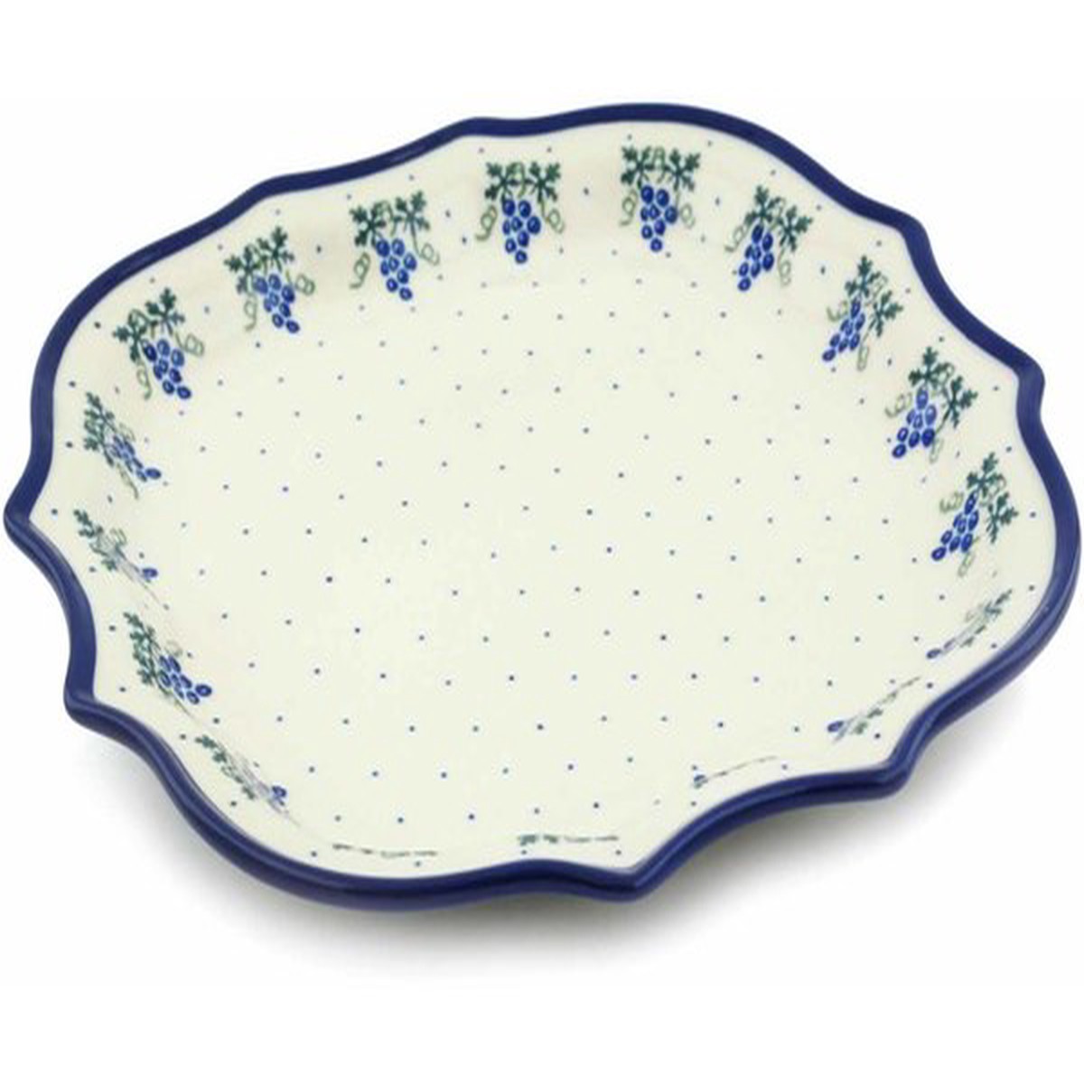 8 Point Plate 10" Grape Vines Theme