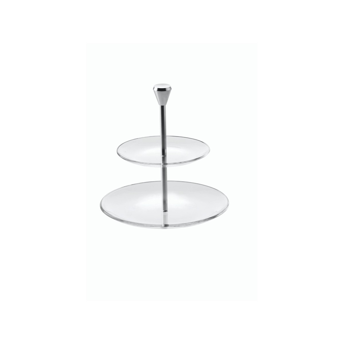 Vidivi Vetrerie Riunite 2 - tier Full Moon Plate Stand