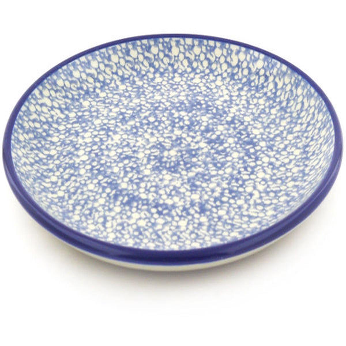 Toast Plate 6" Blue Frenzy Theme